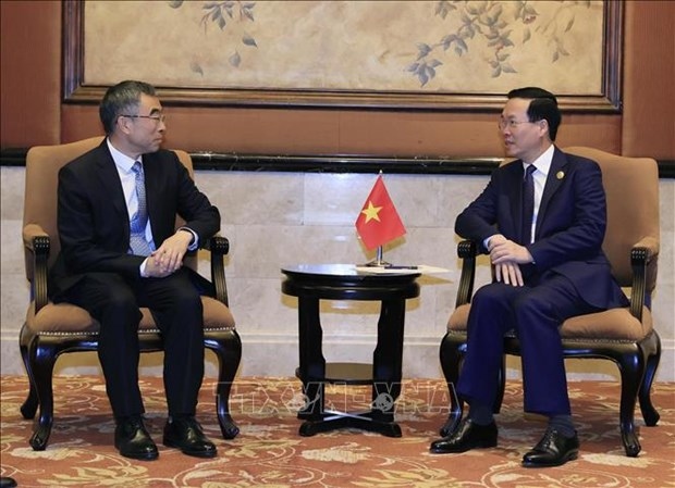 President Thuong hosts Chinese group leaders in Beijing